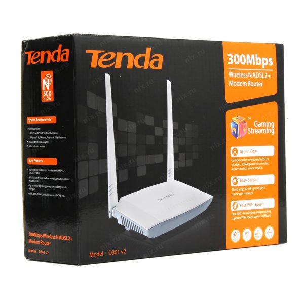 مودم روتر ADSL2 Plus تندا مدل D301 V2