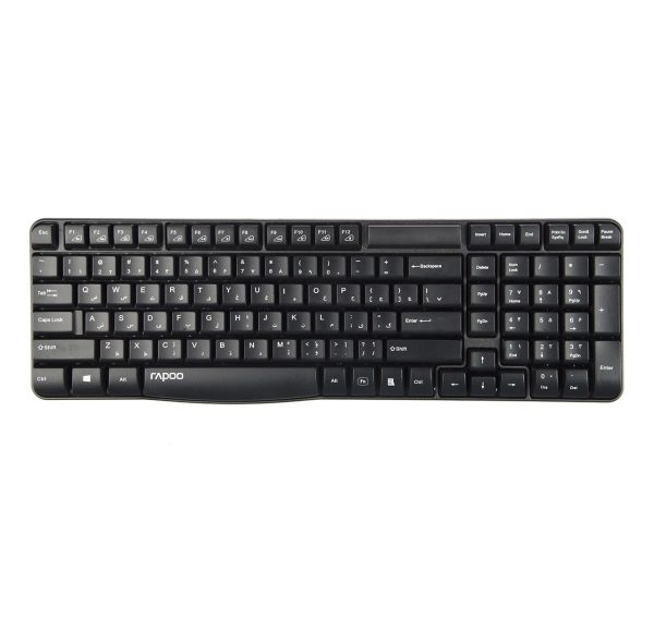 کیبورد بی‌سیم RAPOO E1050به همراه حروف فارسی